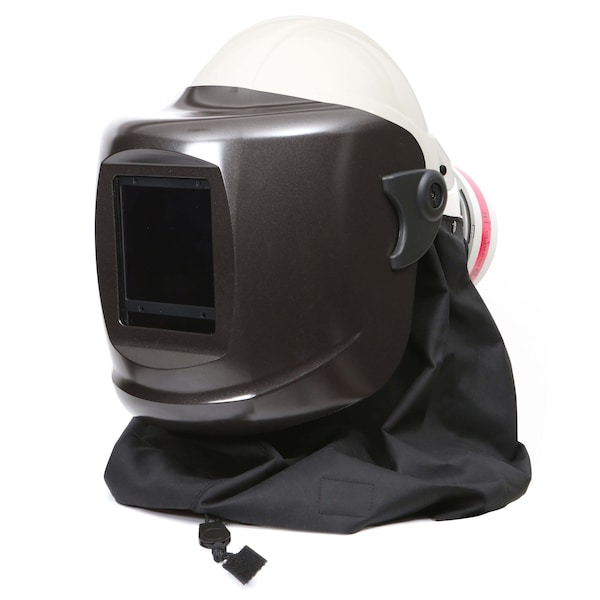 Pureflo PF60ESM+ Hard Hat White, Black Neck Cape, HE Filter, Weight: 4.091 lbs Gentex Corp - main